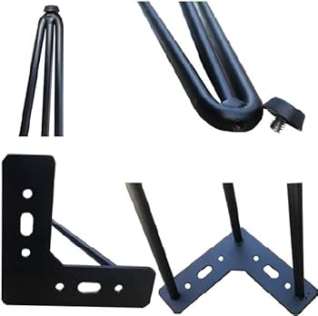 Amazon.co.jp: Viridii アジャスター付きアイアンレッグ テーブル脚